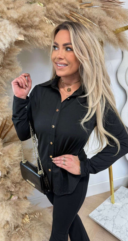 BY SWAN TRAVEL BLOUSE 6658 BLACK