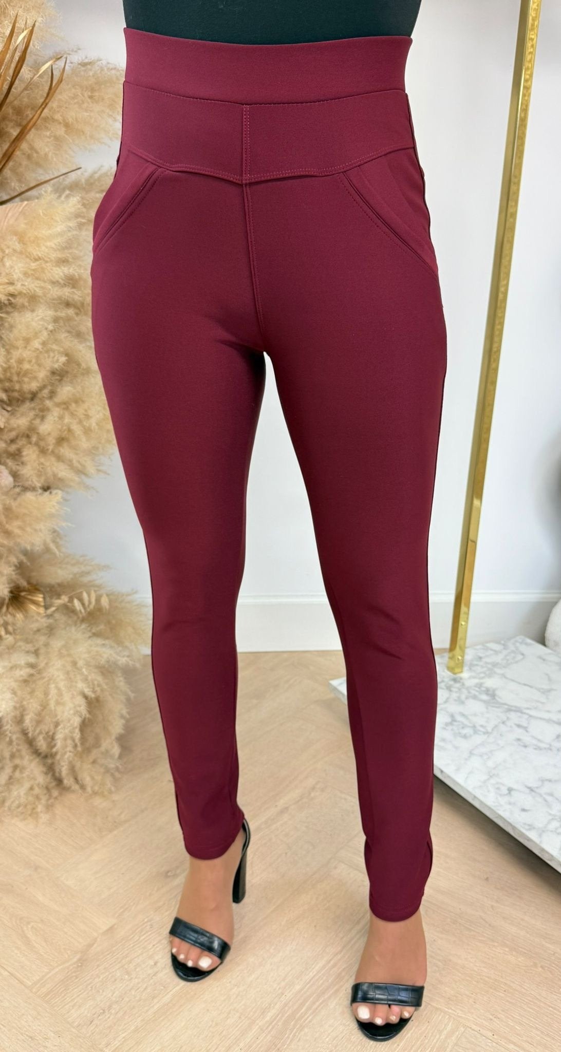 BASIC POCKET LEGGING 3312-66 BURGUNDY