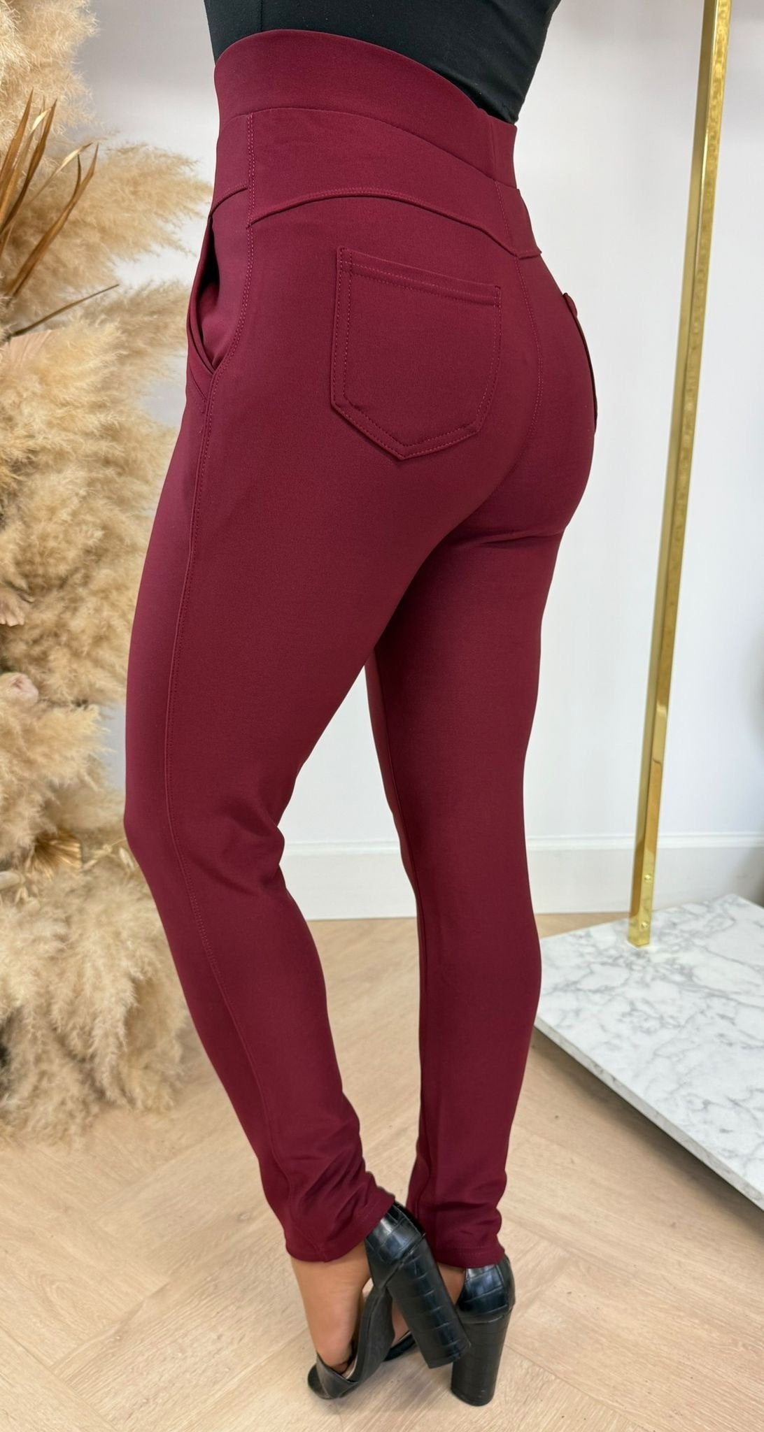 BASIC POCKET LEGGING 3312-66 BURGUNDY