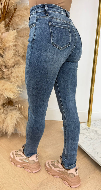 SUPER STRETCH SLIM JEANS 8739-2 DENIMBLUE