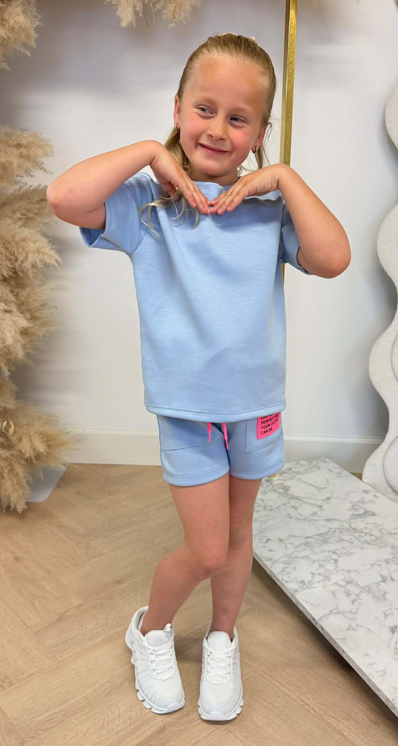 KIDS EMBLEEM SETJE BLUE