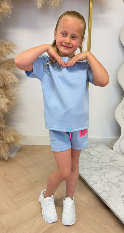 KIDS EMBLEEM SETJE BLUE