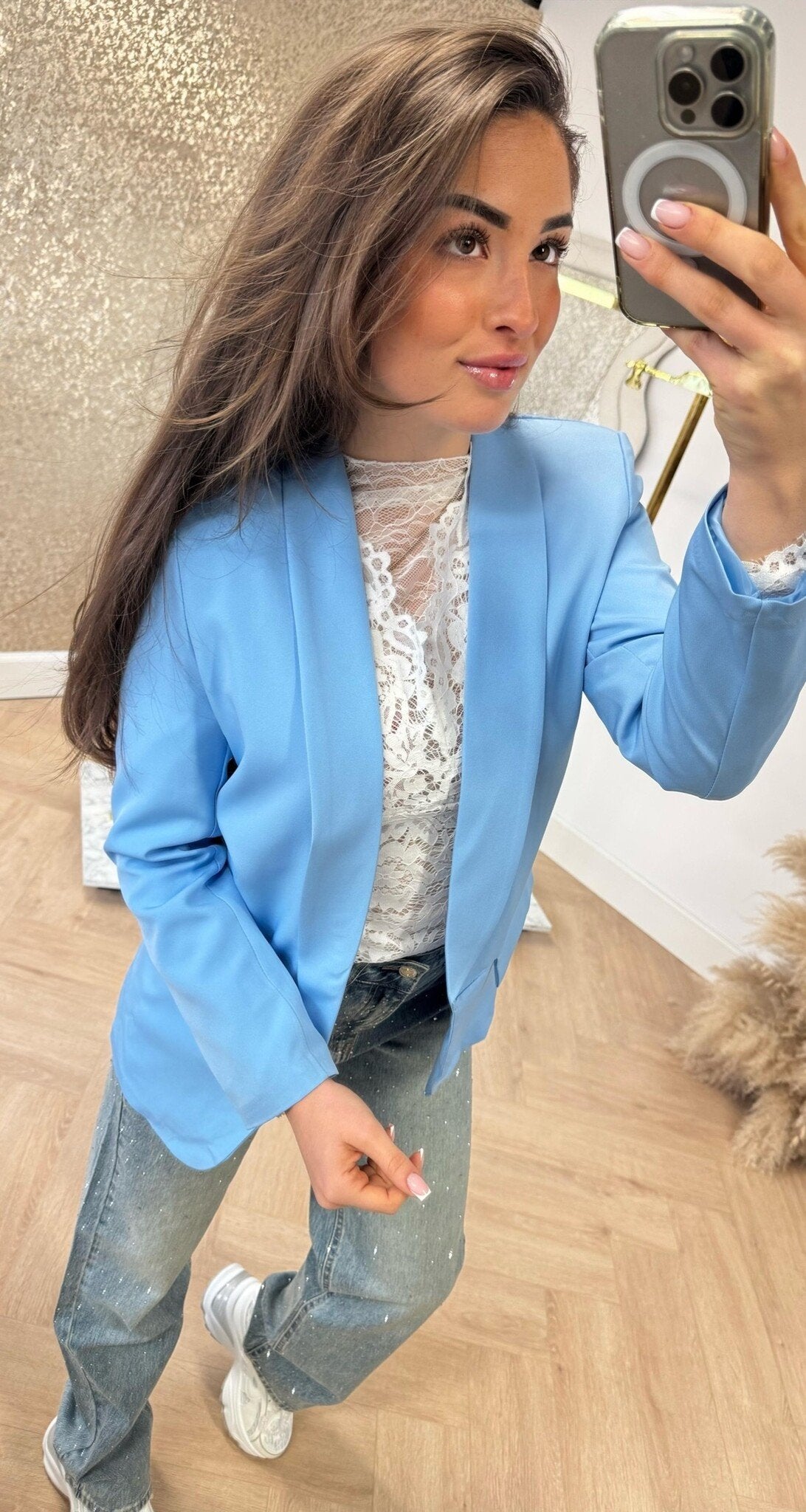 BASIC BLAZER ICEBLUE