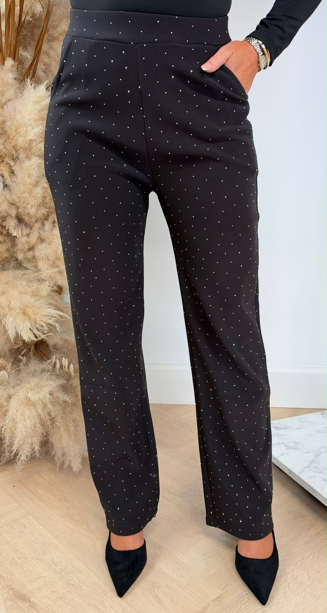 ALL OVER SPARKLE SOFT PANTS 1969 DARK CHOCO