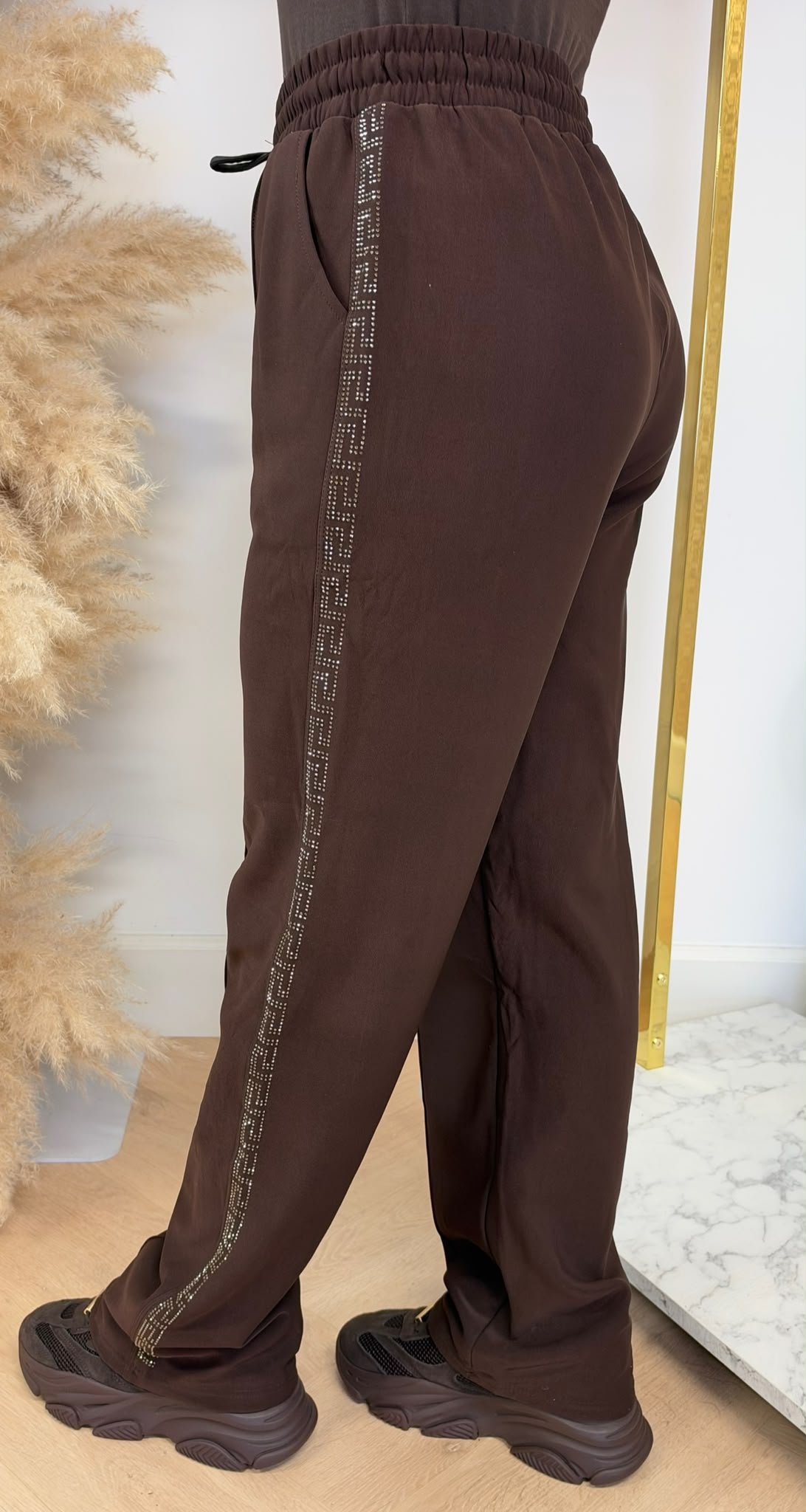 JAMIEL GLITTER JOGGER 2209 CHOCO