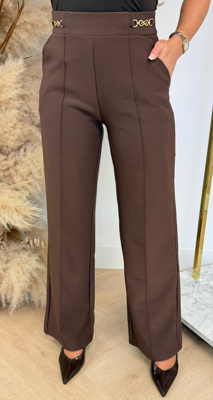 CHAIN PANTALON 3312-88 CHOCO