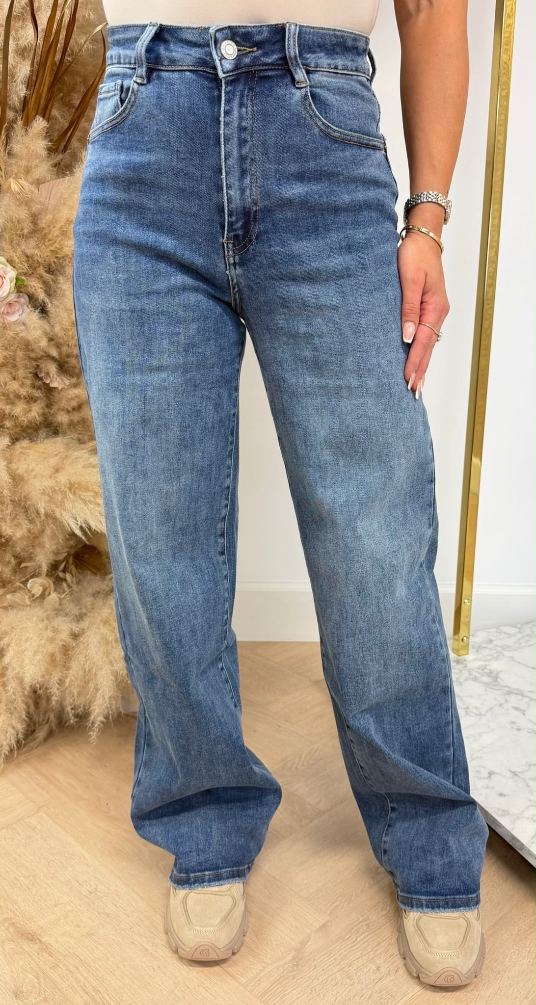 DAD FIT STRETCH JEANS 6265-2 BLUE