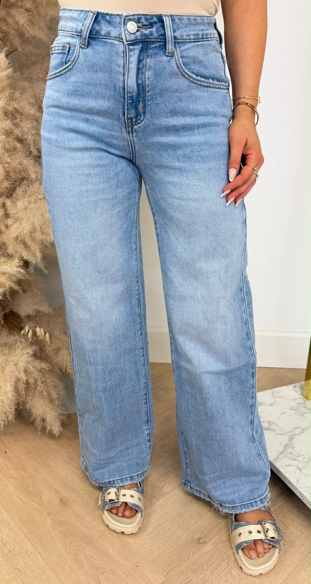 BASIC WIDE LEG JEANS 3092 DENIMBLUE