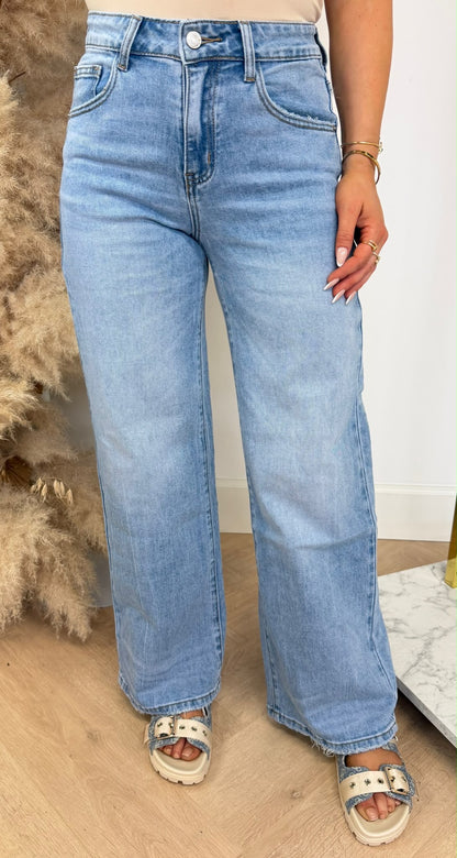 BASIC WIDE LEG JEANS 3092 DENIMBLUE