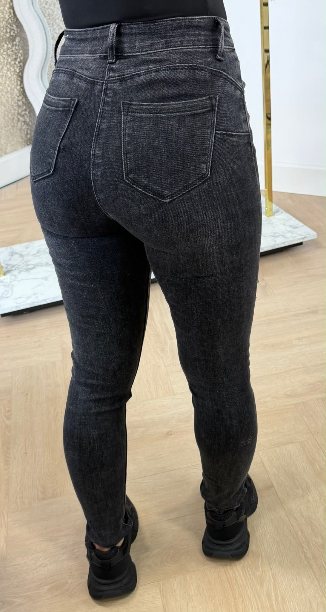 HIGH WAIST PUSH UP SKINN7 5321-8 DARKGREY