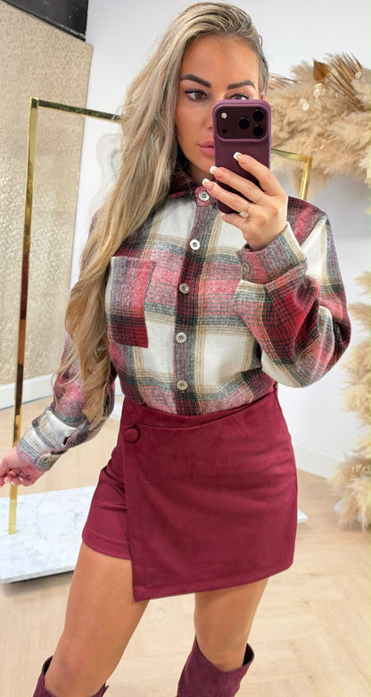 RENEE PRINT SOFT BLOUSE RED