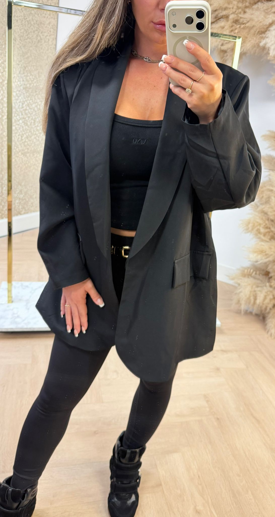 NEW BASIC BLAZER BLACK