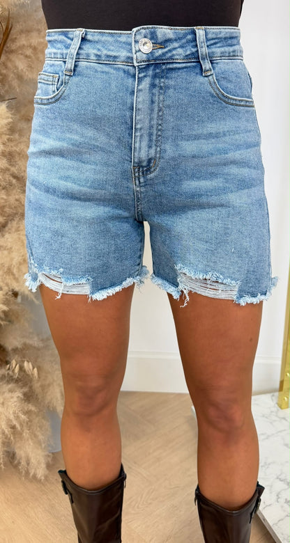 HALF LONG SHORT 3007 DENIMBLUE