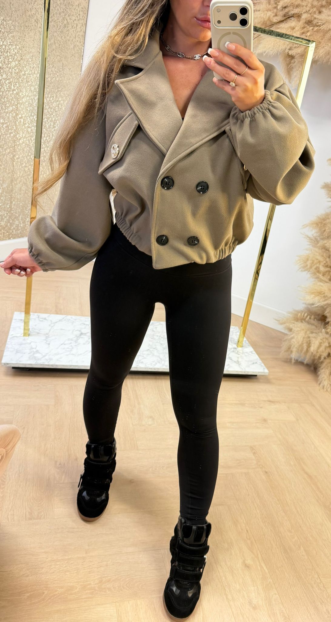 SHORT VILT M JACKET TAUPE