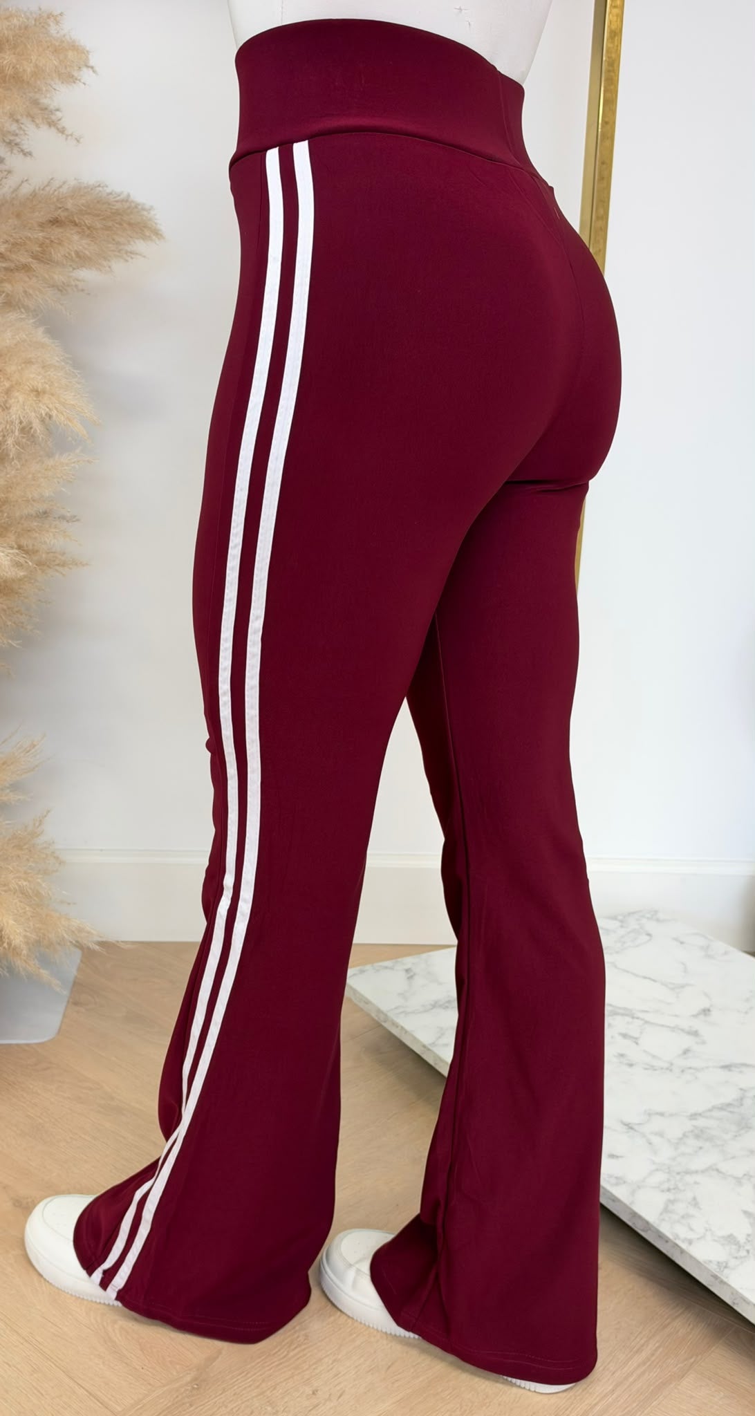 STRIPPY FLAIR PANTS 1656 BORDEAUX