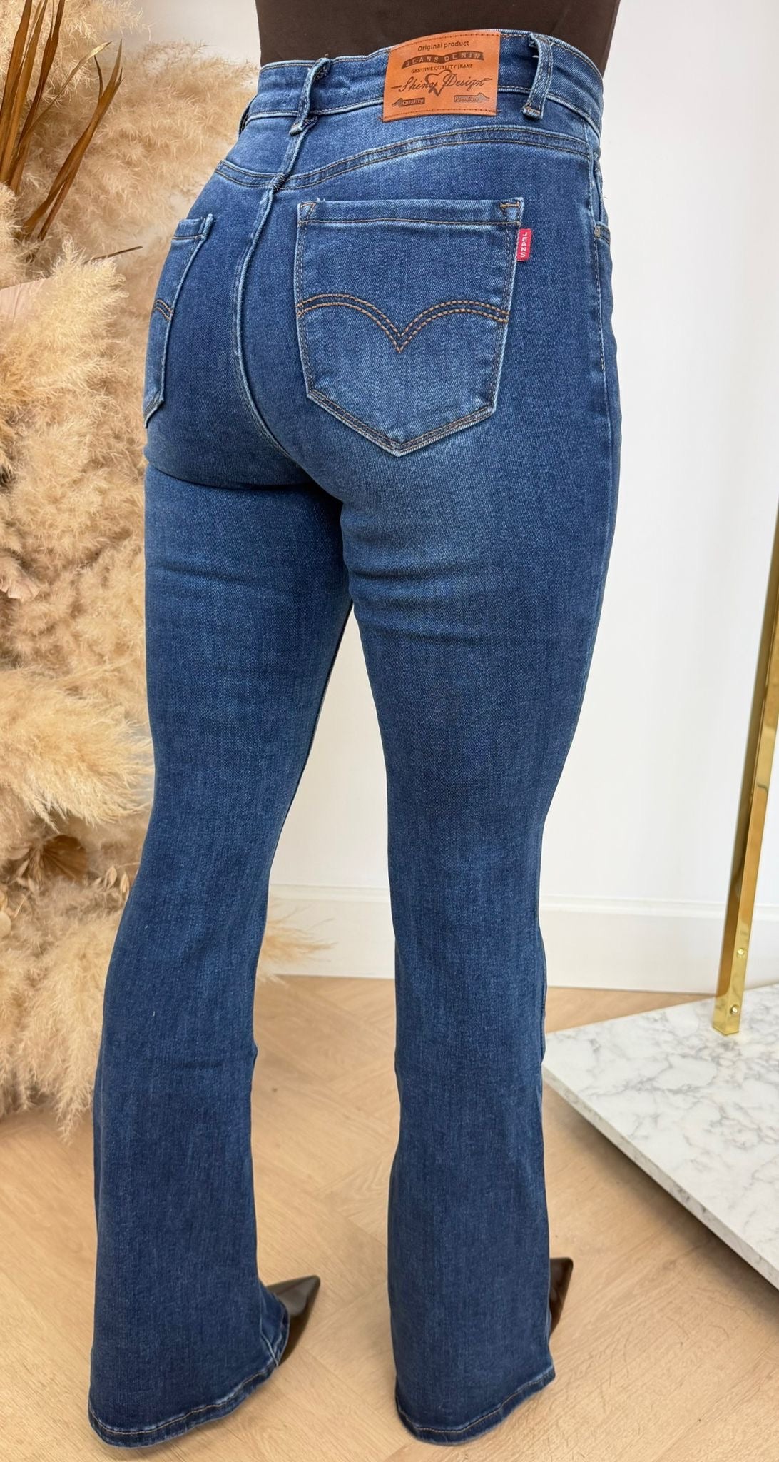 FASHION FLARED JEANS 16292 DARKBLUE