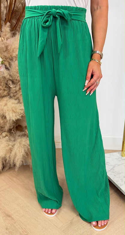PLISSE KNOOP PANTS 5028 APPLEGREEN