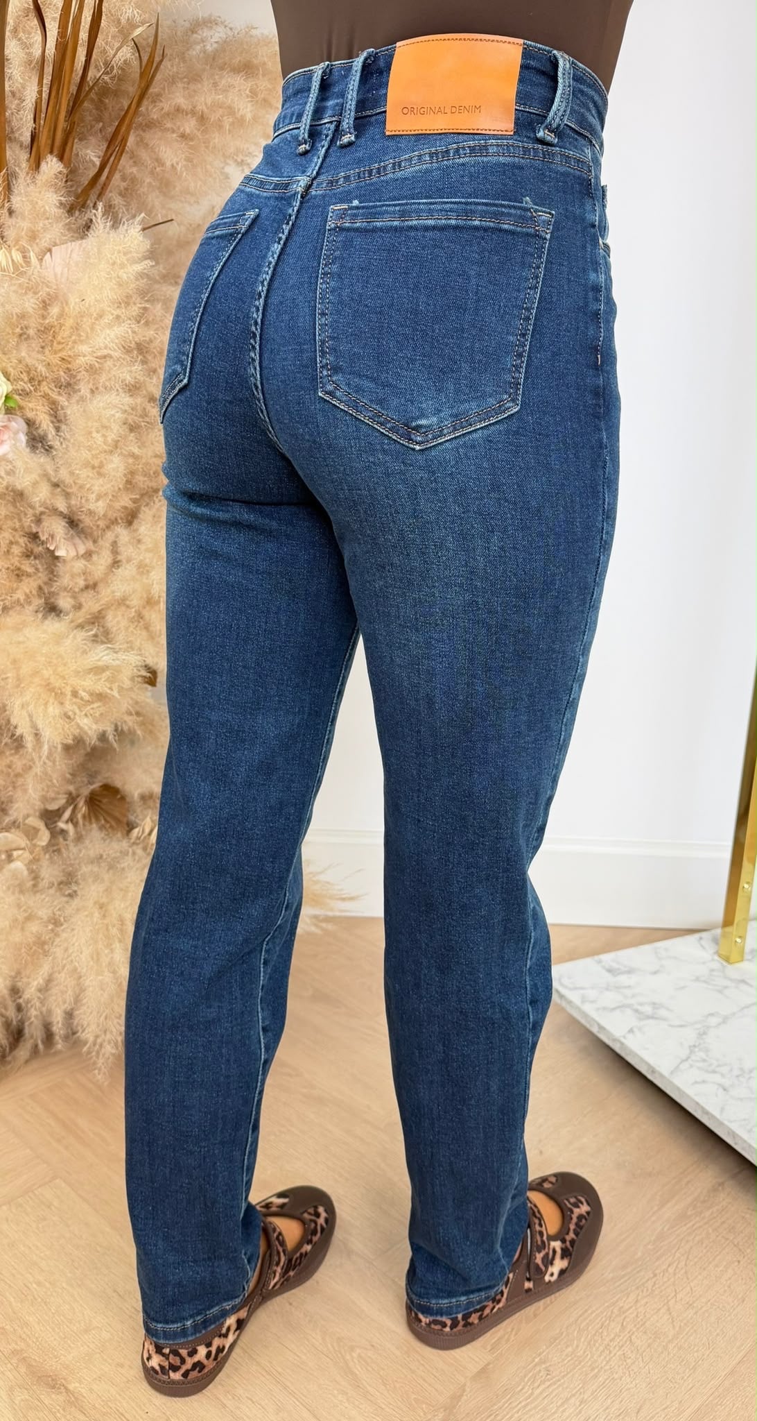 MOM FIT JEANS 1005-2 DARKDENIM