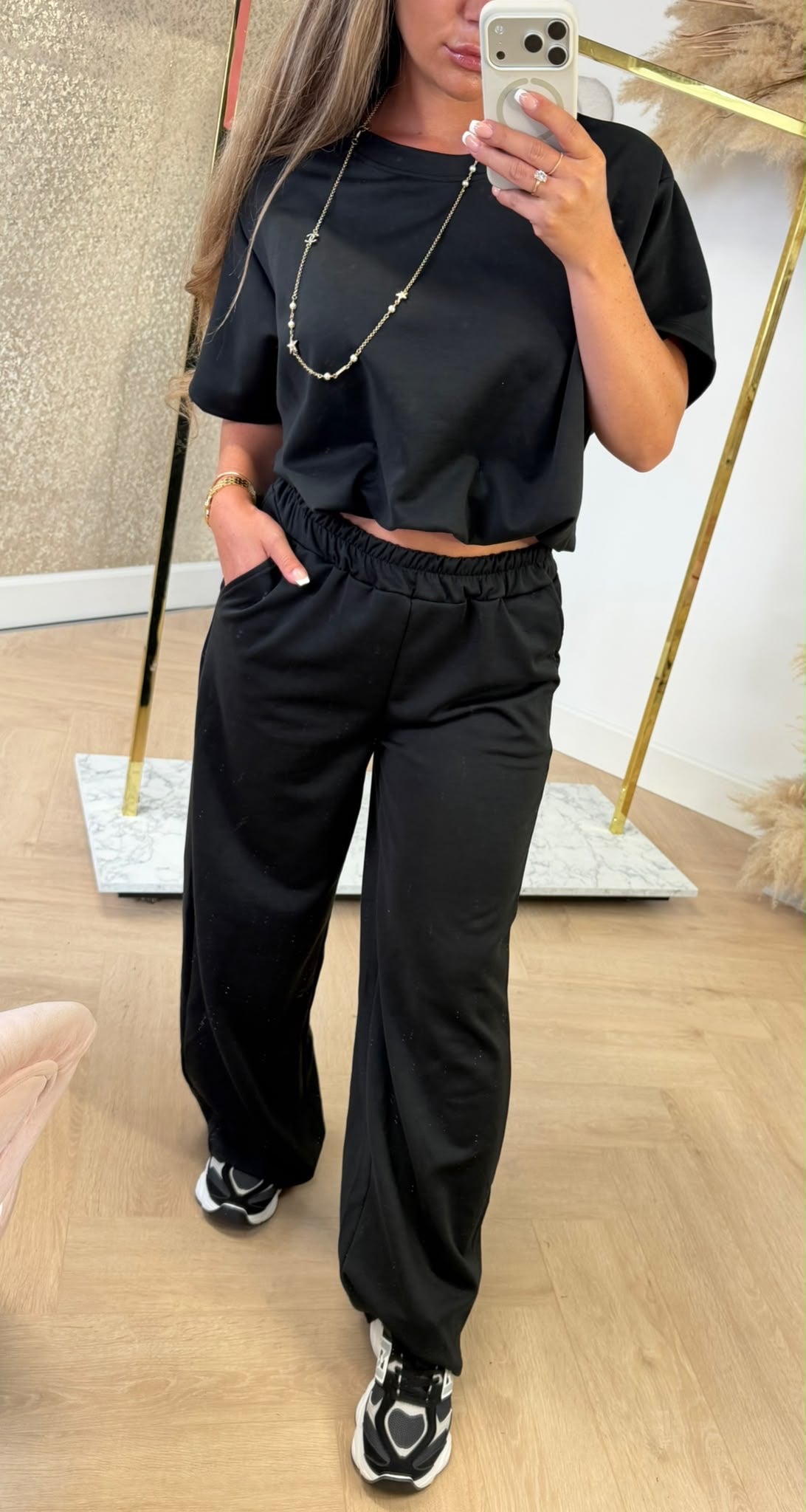 LOTTY CROPPED SET BLACK