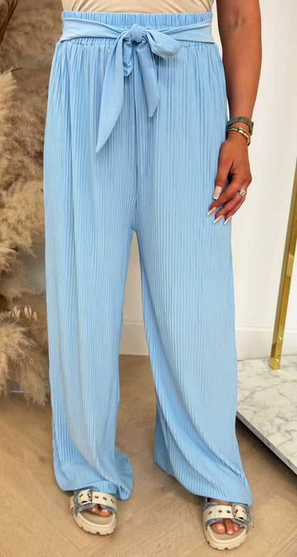 PLISSE KNOOP PANTS 5028 ICEBLUE