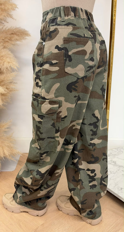 TRENDY CAMO JEANS 12259 GREEN