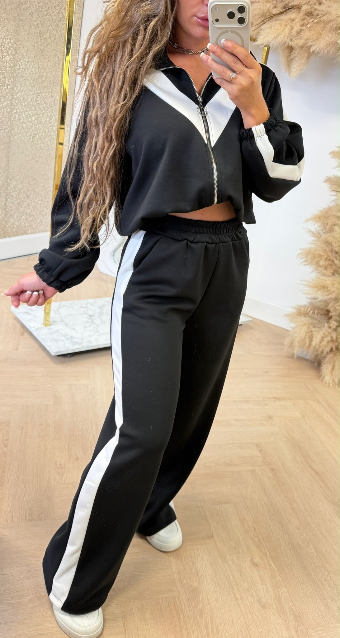 IRIS STRIPE SET BLACK
