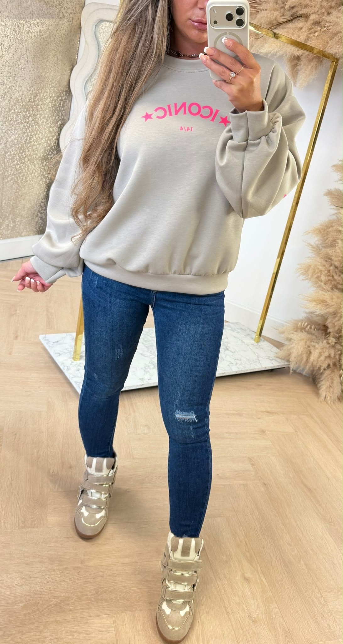 14/4 ICONIC SWEAT TAUPE