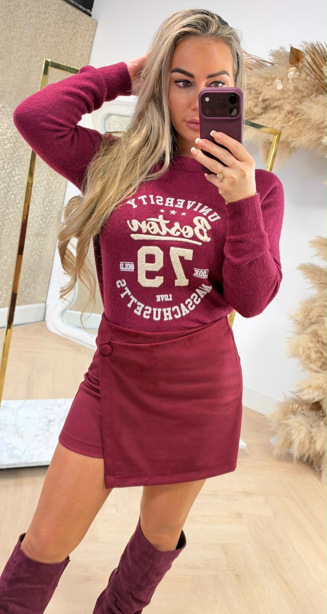 BOSTON 79 SWEAT BORDEAUX