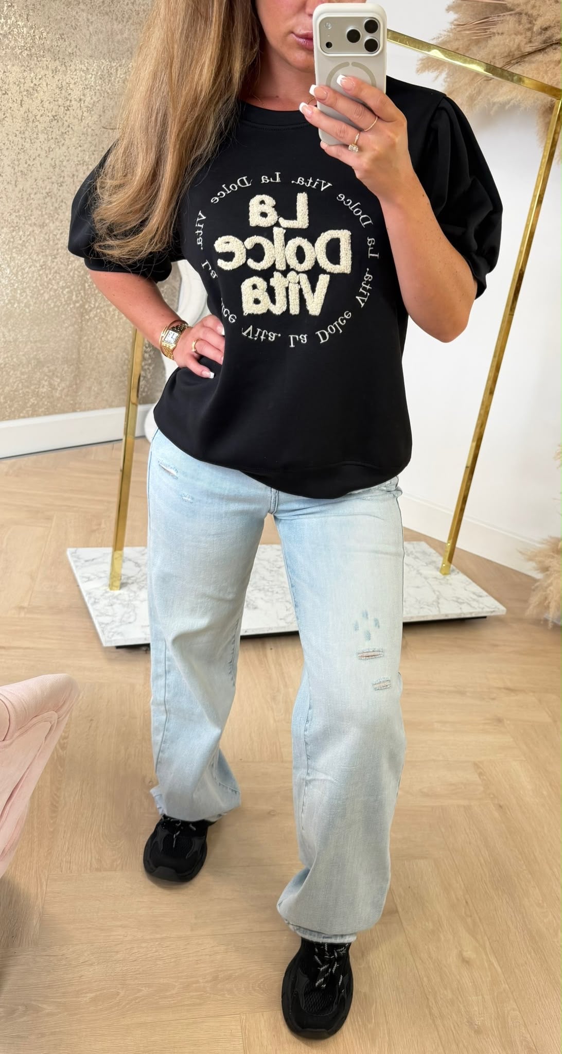 DOLCE VITA TOP BLACK