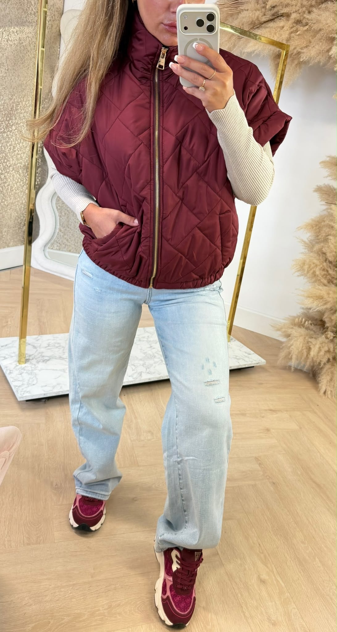 FASHION BODYWARMER BORDEAUX