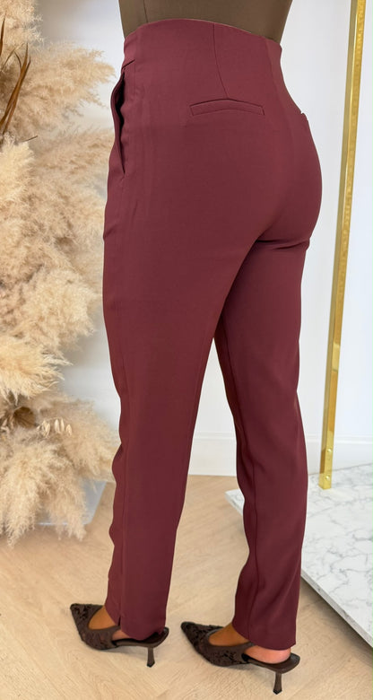 LULU MARY PANTALON P951 WINE