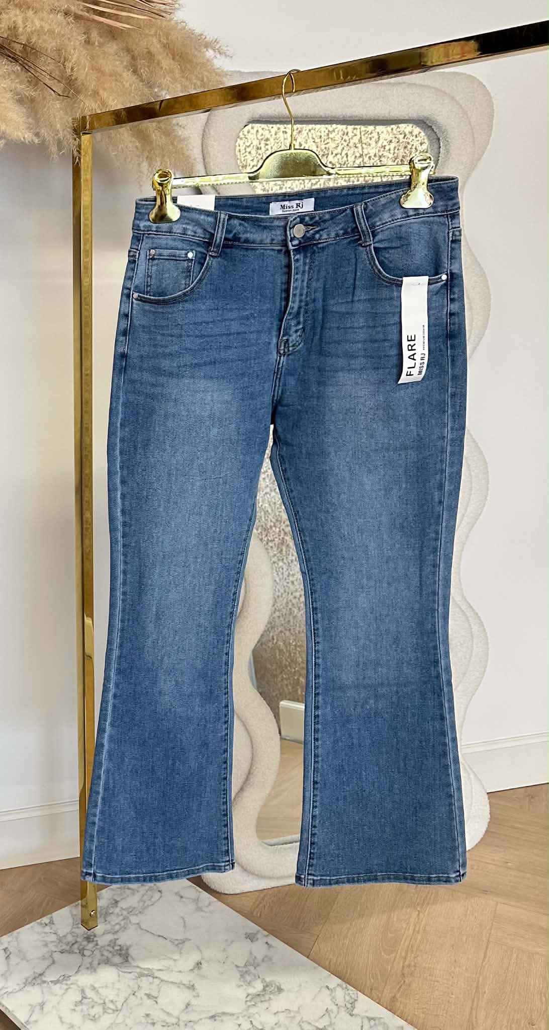 BASIC FLARED JEANS 6539 DENIMBLUE