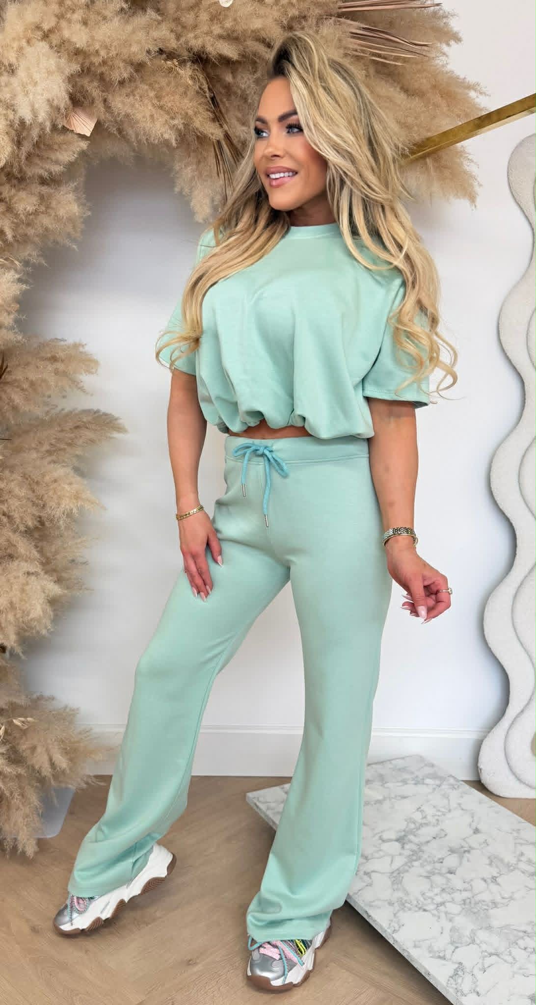 BESTSELLER MUSTY CROPPED SET ROSA