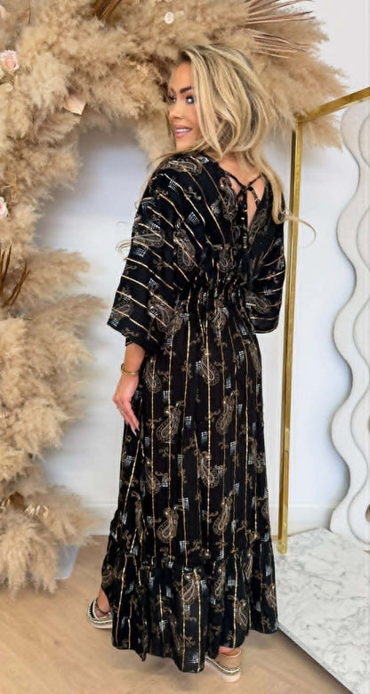 BOHEMIEN DRESS 0081 BLACK