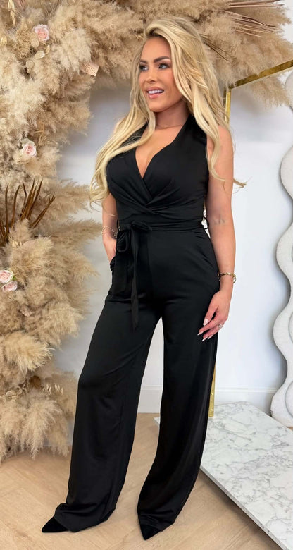 BY SWAN BASIC TRAVEL JUMPSUIT 8783 BLACK