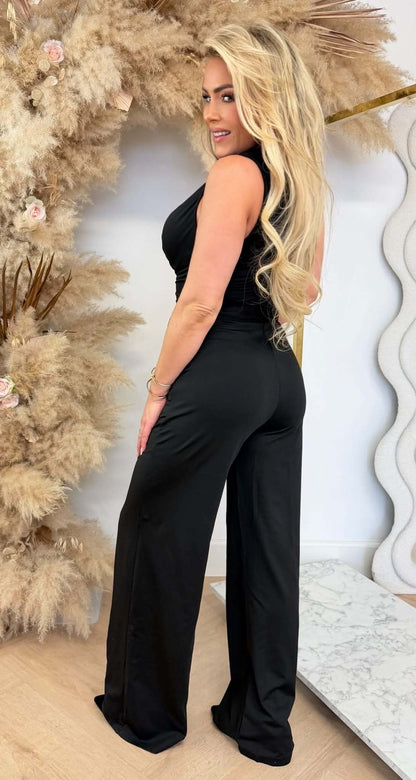 BY SWAN BASIC TRAVEL JUMPSUIT 8783 BLACK