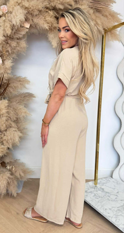 CHEY JUMPSUIT BEIGE