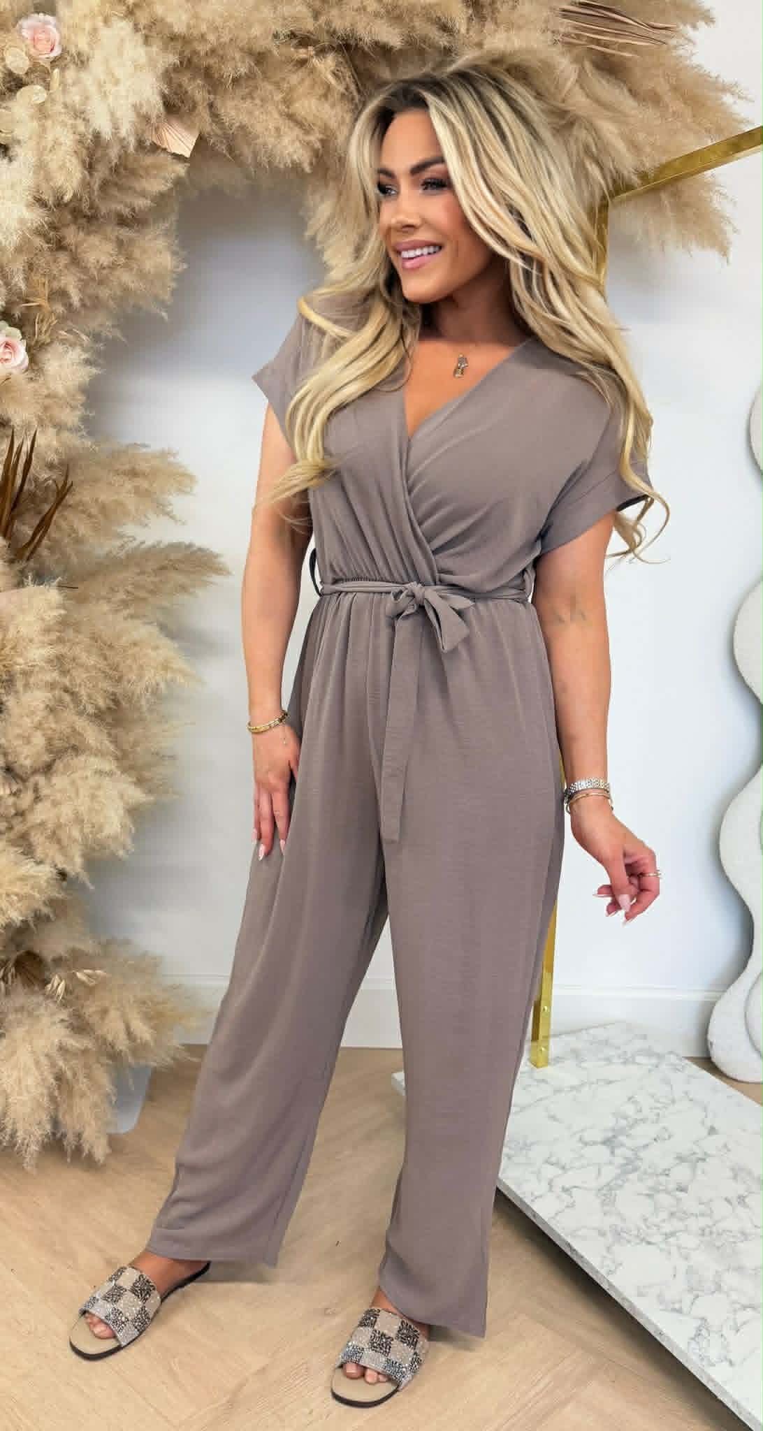 CHEY JUMPSUIT TAUPE