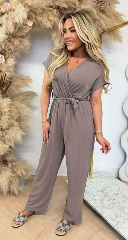 CHEY JUMPSUIT TAUPE