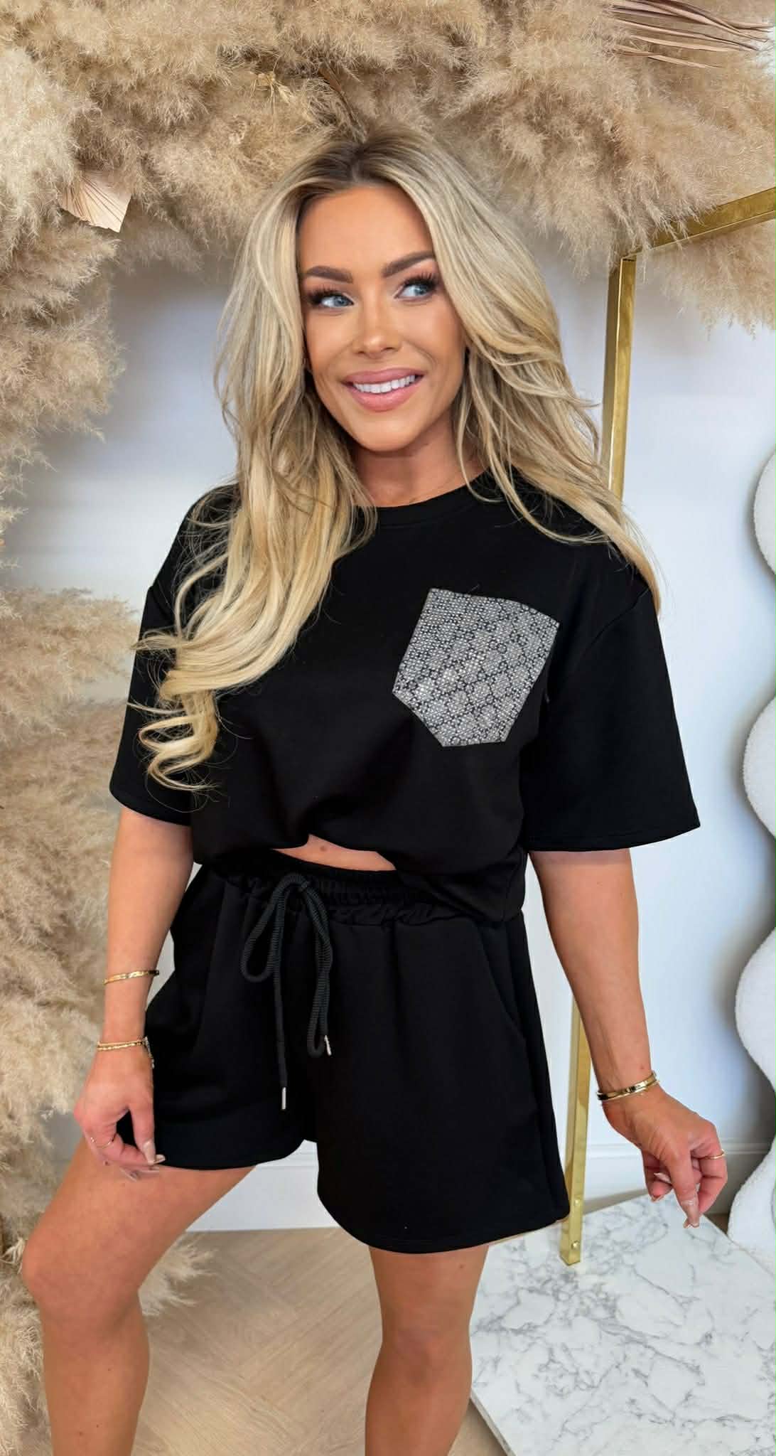 DALIA DESIGNER POCKET SET BLACK