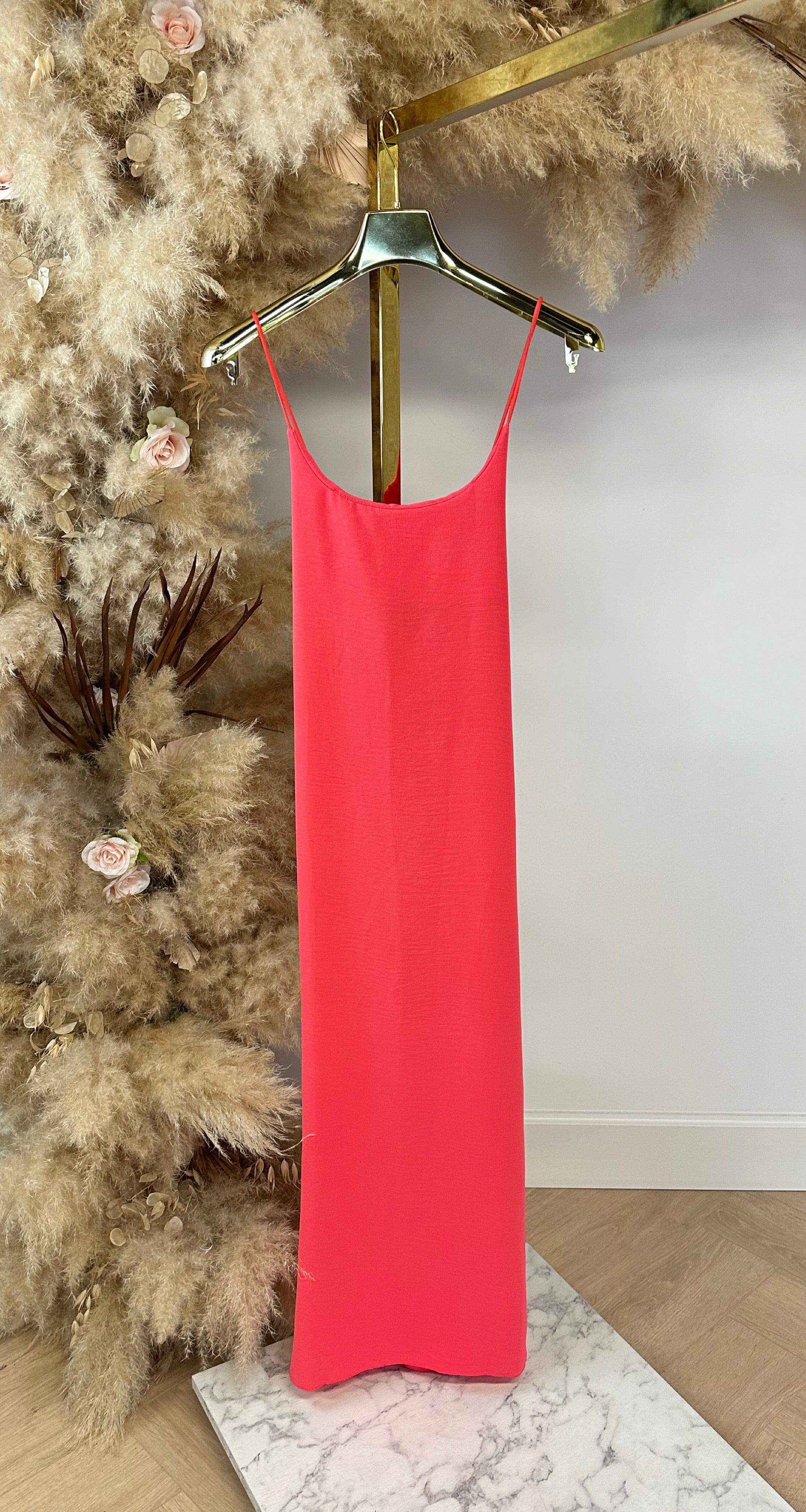 DAZY BOHI MAXI DRESS CORAL