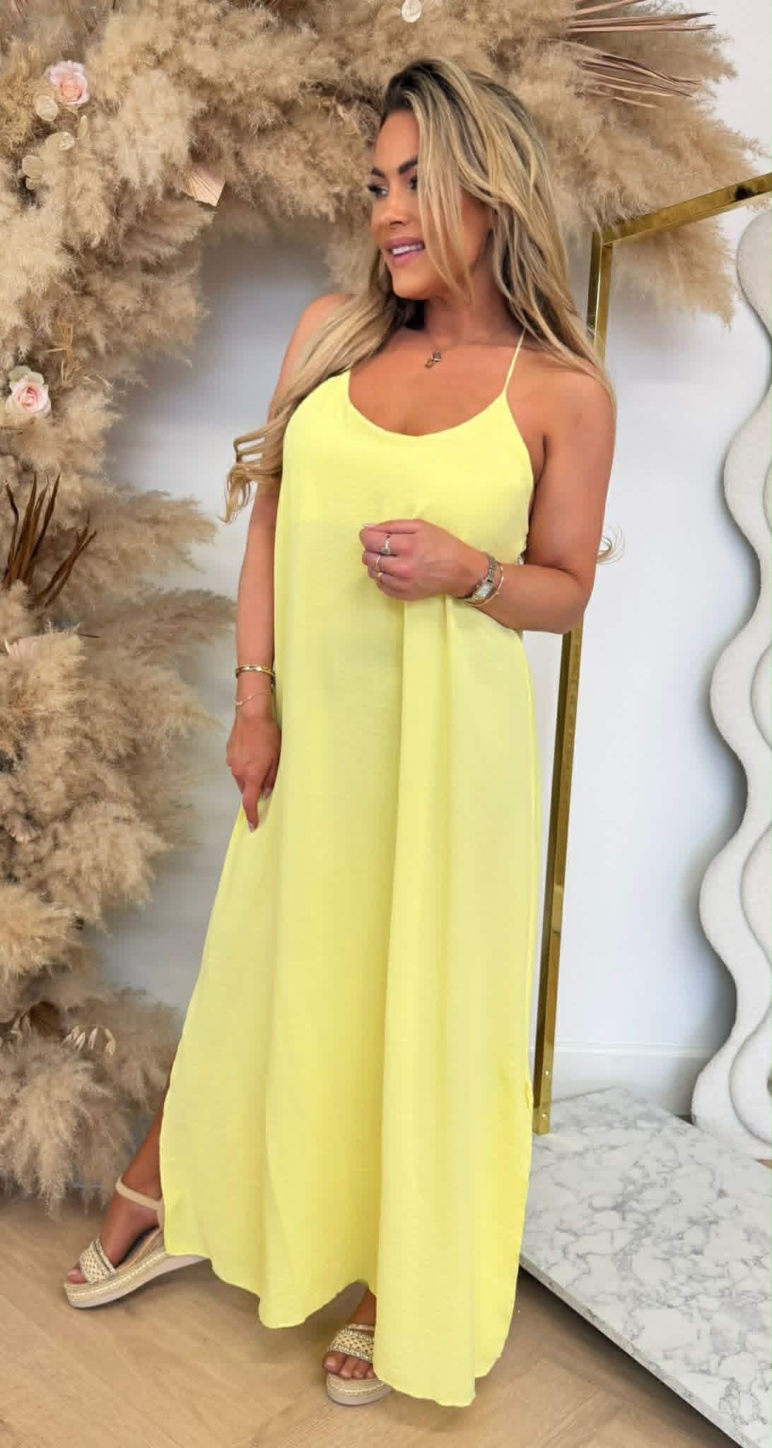 DAZY BOHI MAXI DRESS YELLOW