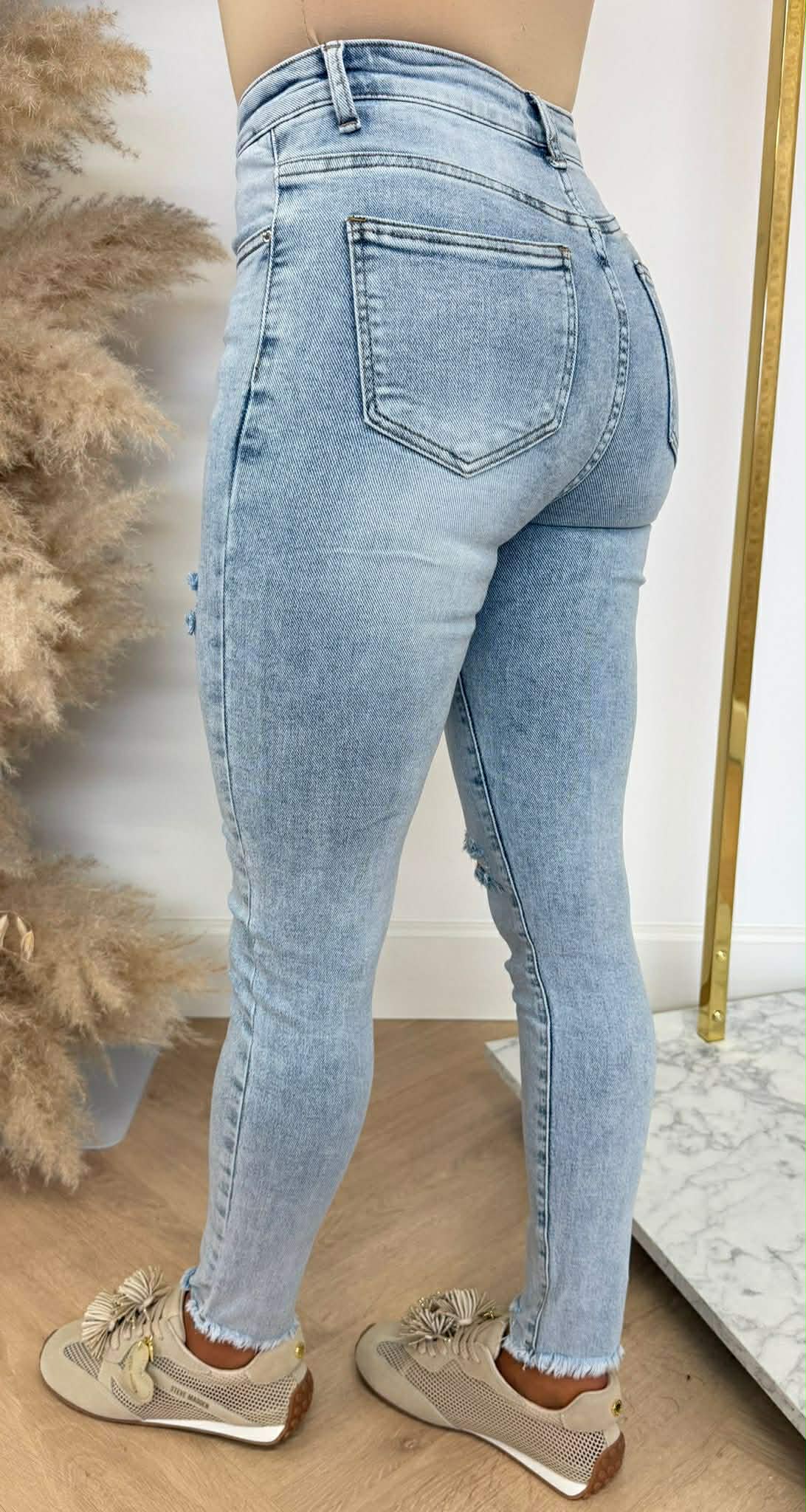 DESTROYED SKINNY JEANS 78269 DENIMBLUE