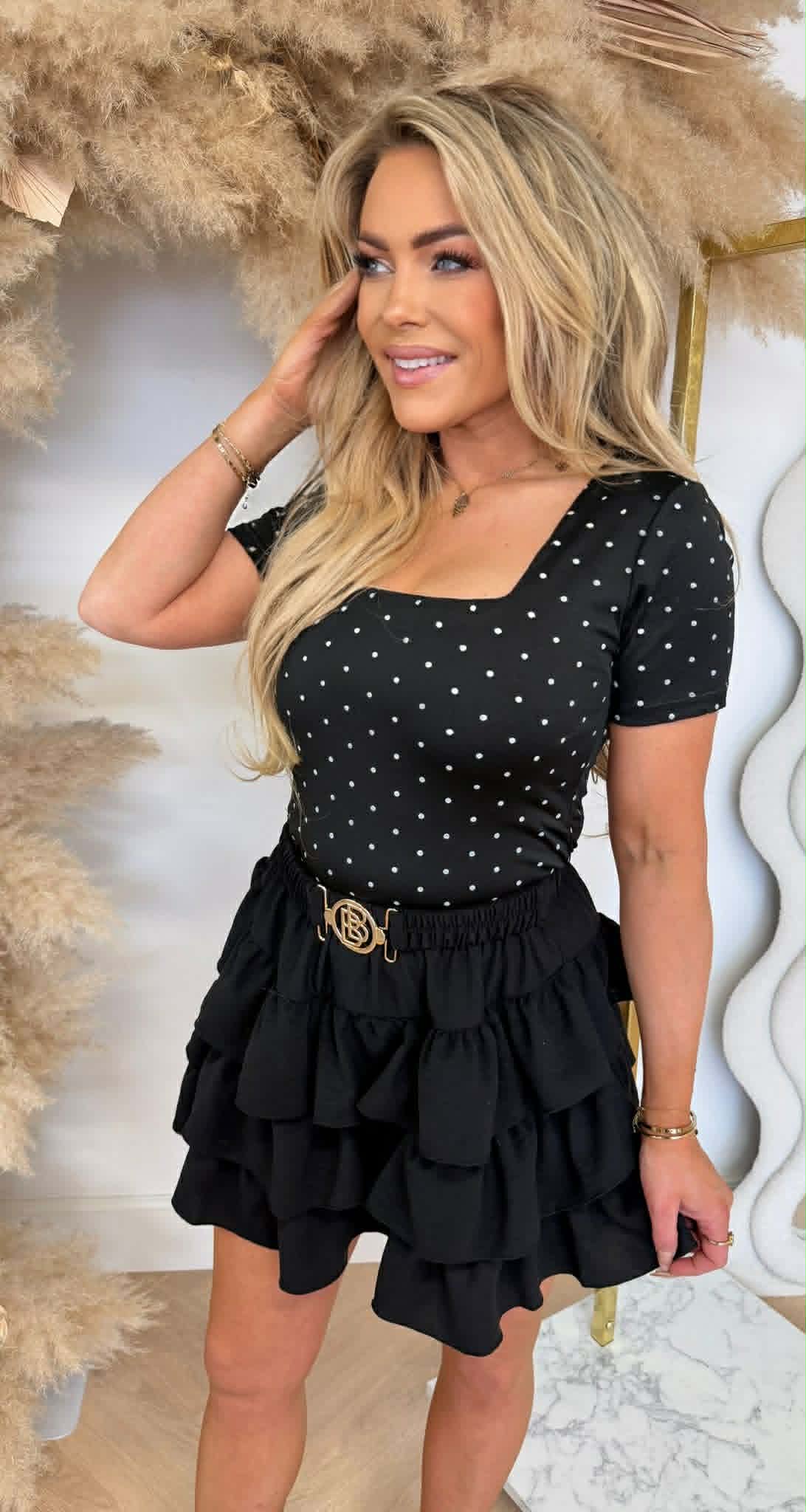 DOTS SHIRT 7161 BLACK