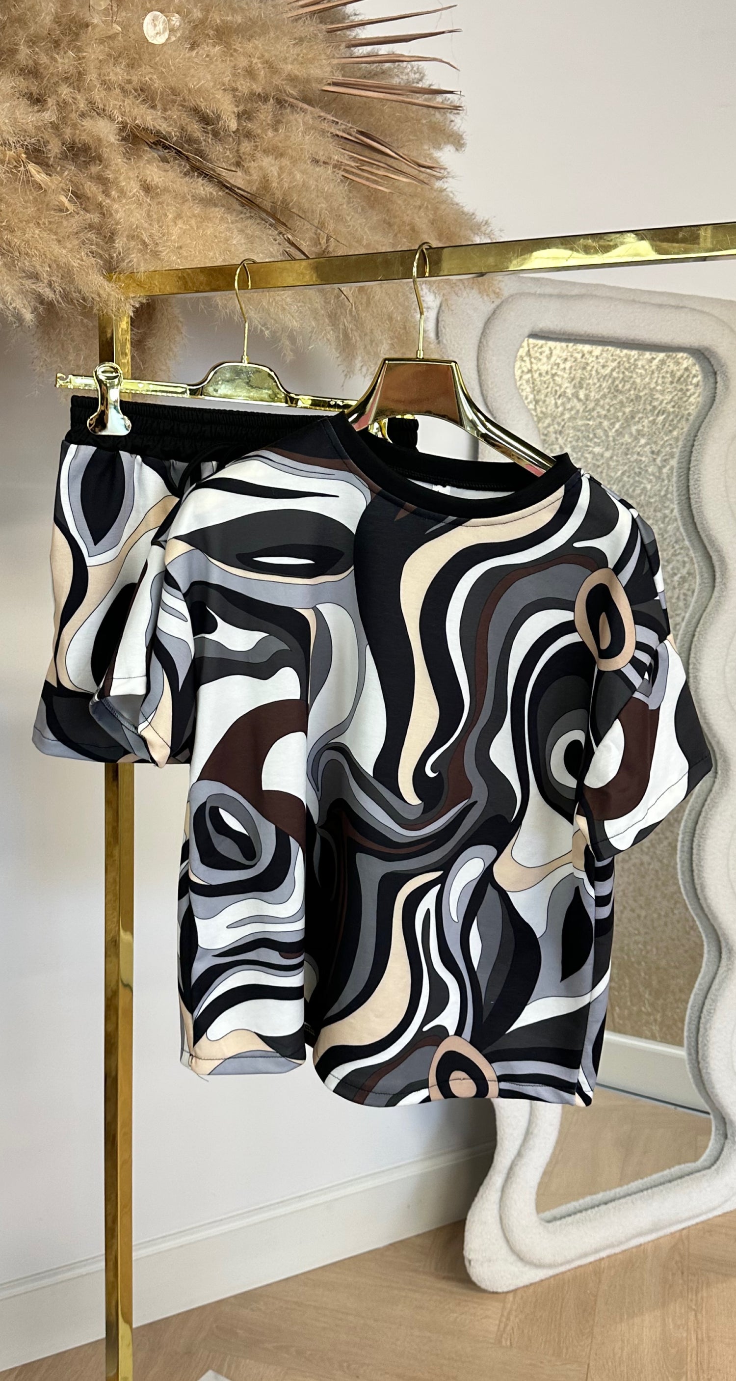 EXCOTIC SWIRL SET BLACK