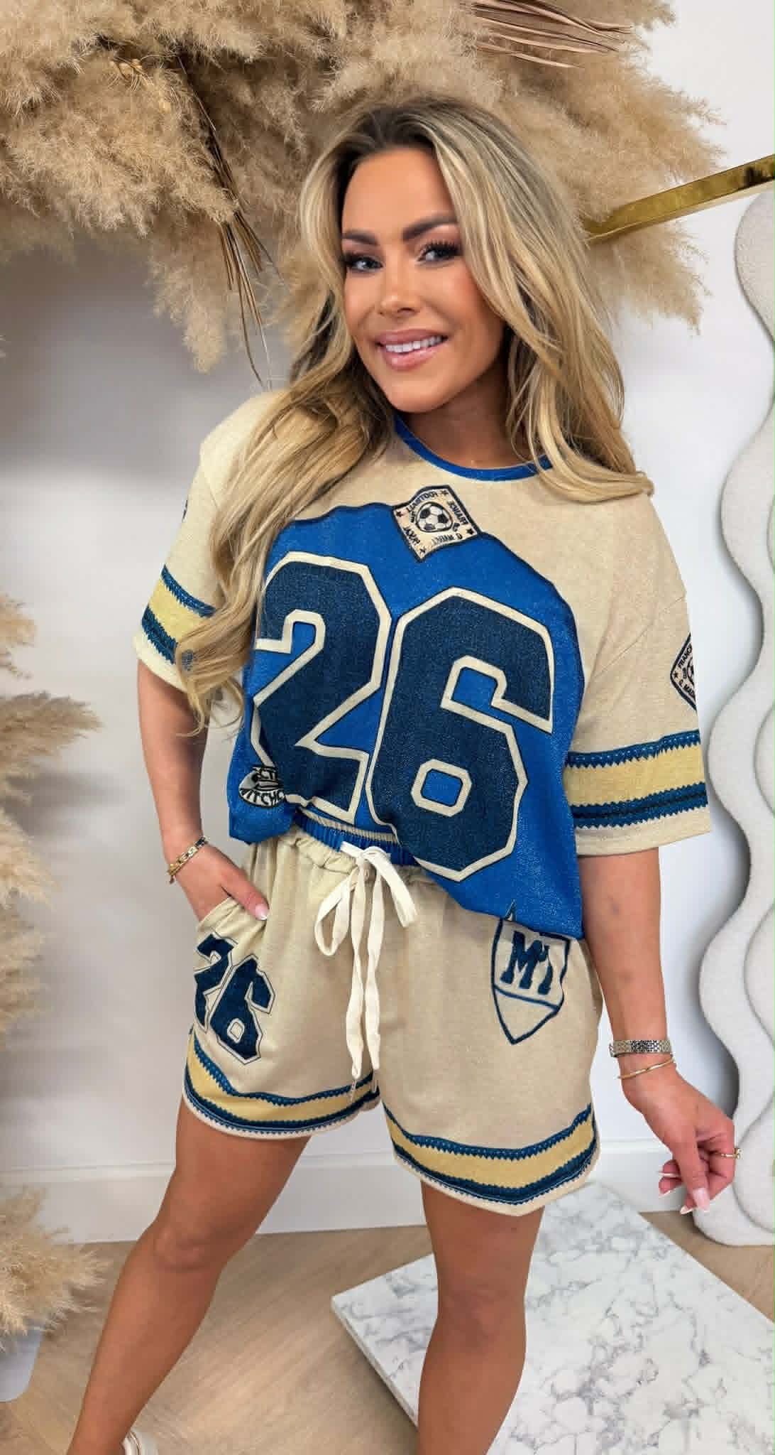 FOOTBALL 26 LUREX SET BLUE