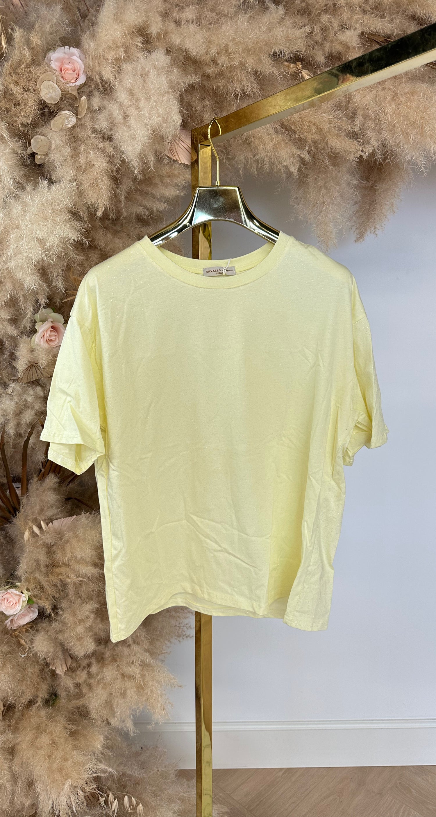 GLITTER SHIRT 69002 YELLOW