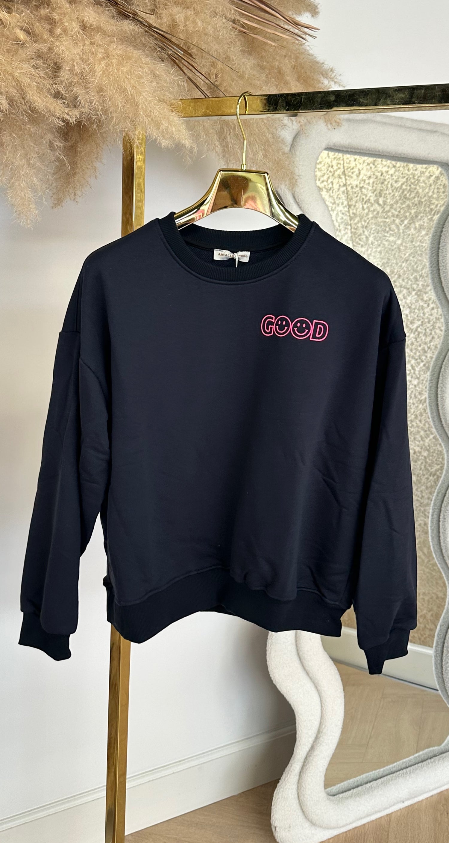 GOOD SMILEY SWEAT 690384-20 NAVY
