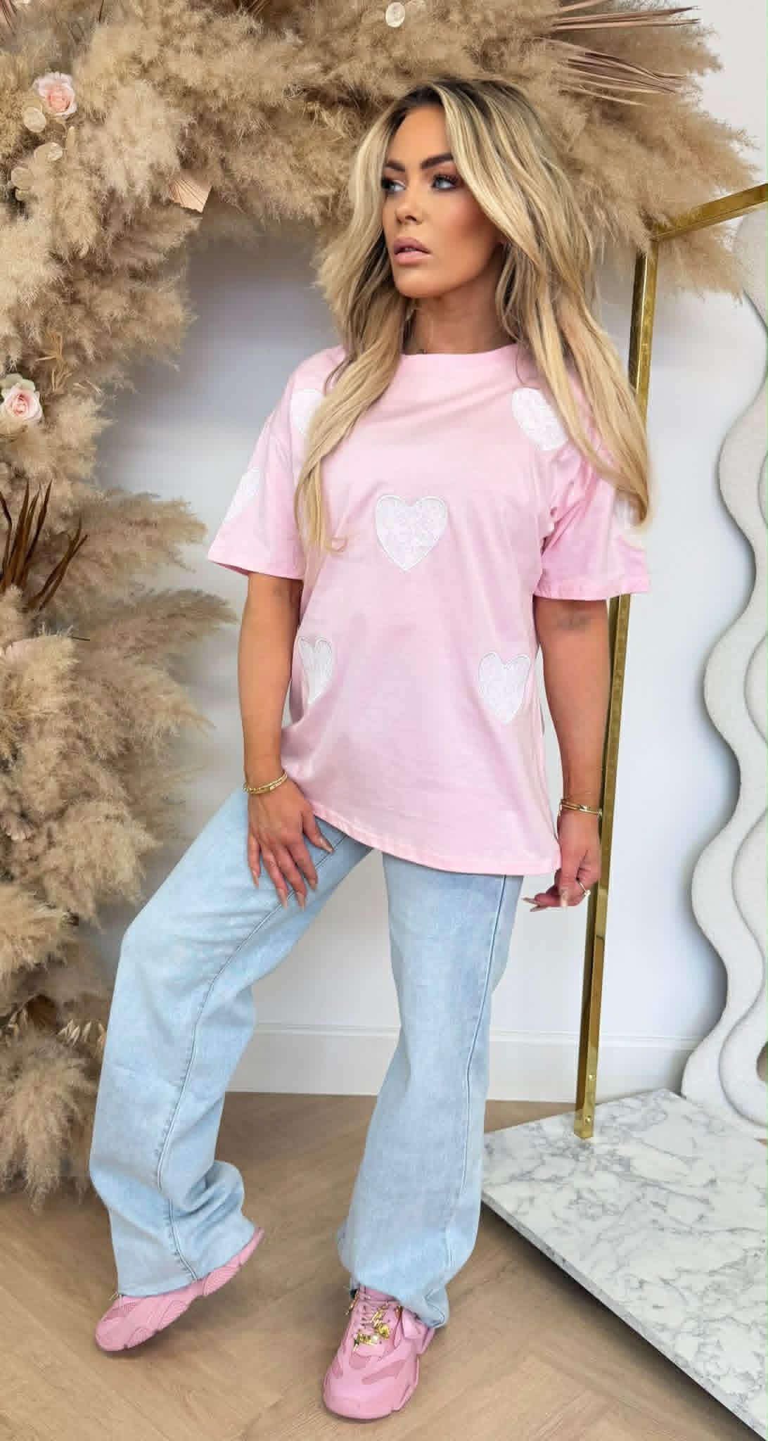 HARTJES LACE SHIRT 5560 PINK