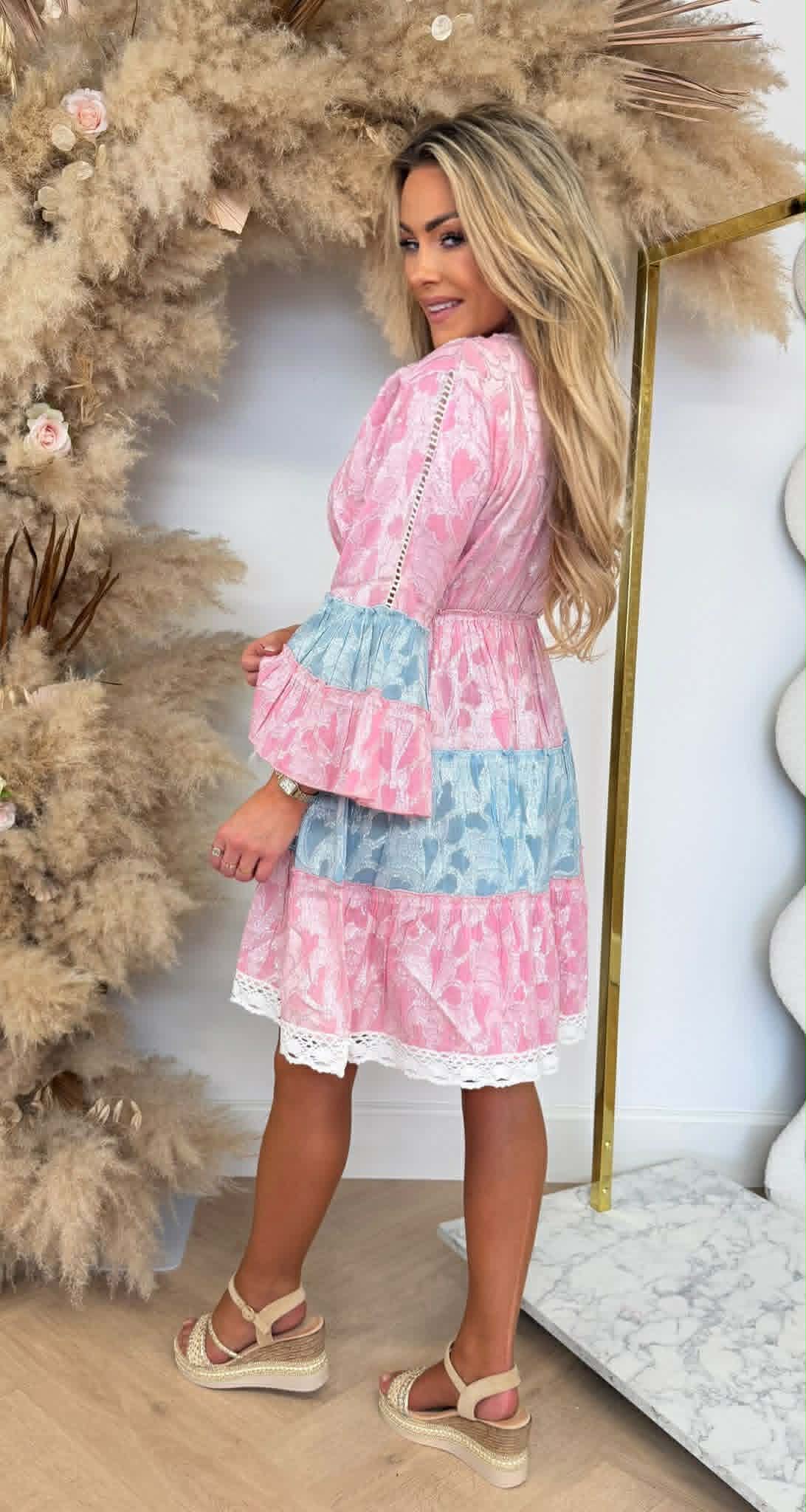 IBIZA SHINE DRESS 1510 PINK